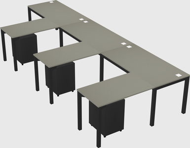 L-shaped desk
