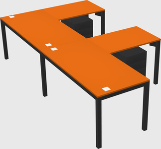 L-shaped desk