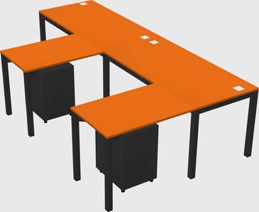 L-shaped desk