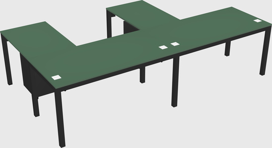 L-shaped desk