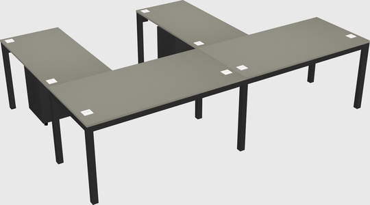 L-shaped desk