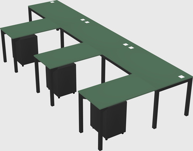 L-shaped desk