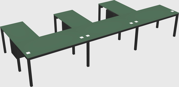 L-shaped desk