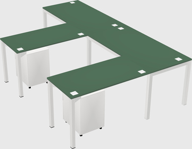 L-shaped desk