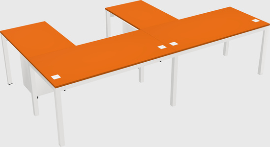 L-shaped desk