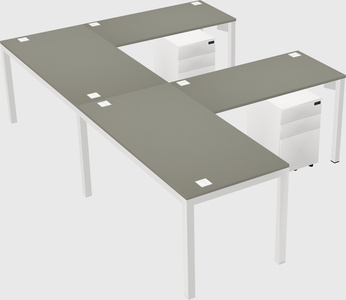 L-shaped desk