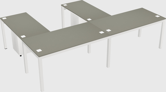 L-shaped desk