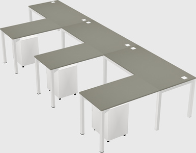 L-shaped desk