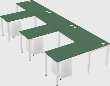 L-shaped desk