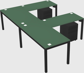 L-shaped desk