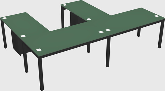 L-shaped desk