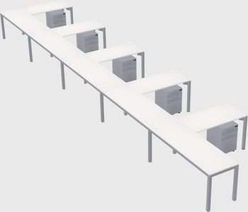 L-shaped desk