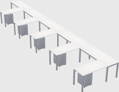 L-shaped desk