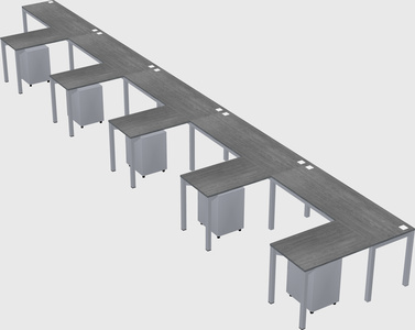 L-shaped desk