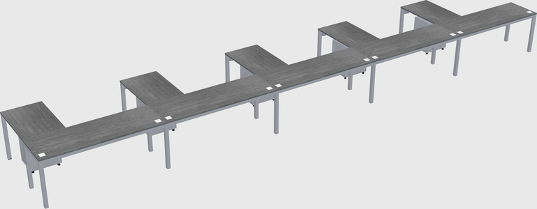 L-shaped desk
