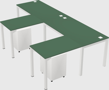 L-shaped desk