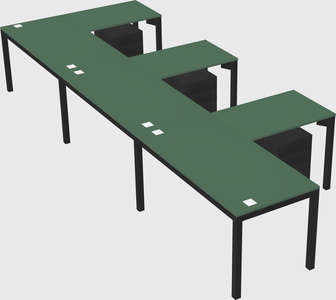 L-shaped desk