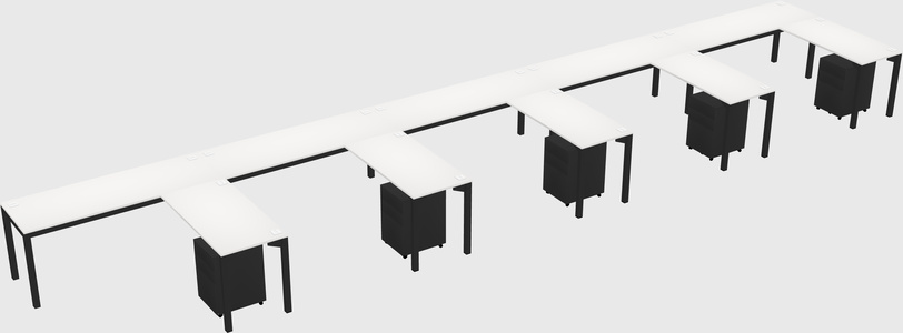 L-shaped desk