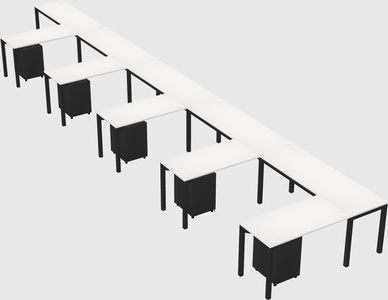 L-shaped desk