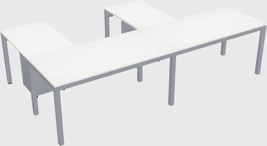 L-shaped desk