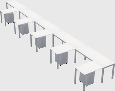 L-shaped desk