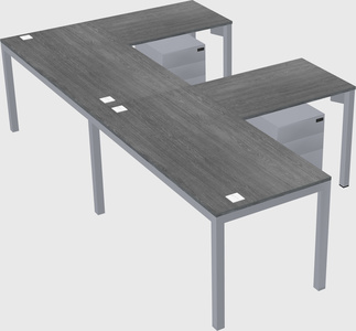 L-shaped desk