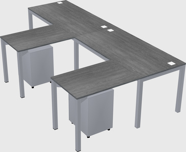 L-shaped desk