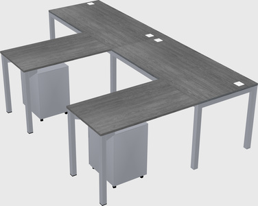 L-shaped desk
