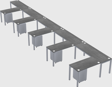L-shaped desk