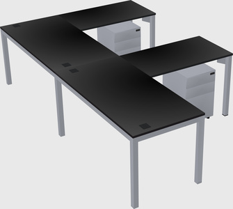 L-shaped desk