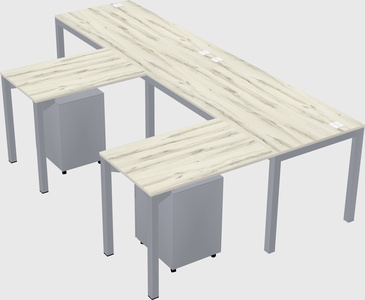 L-shaped desk
