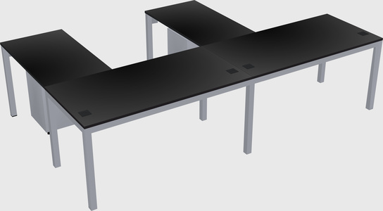 L-shaped desk