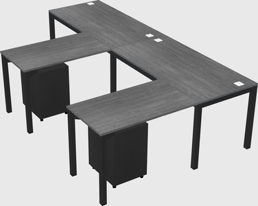 L-shaped desk