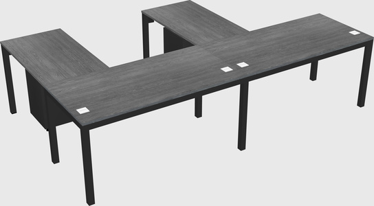L-shaped desk