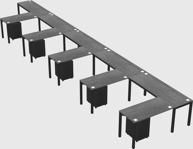 L-shaped desk