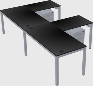 L-shaped desk