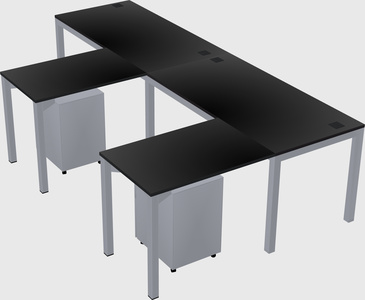 L-shaped desk