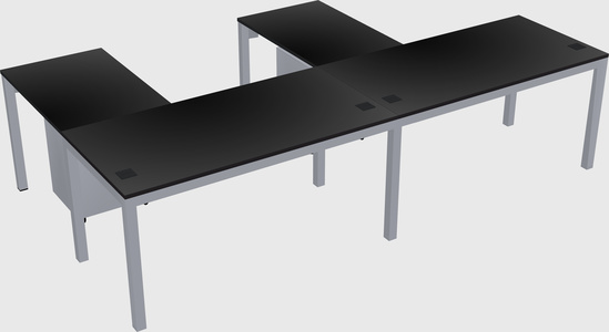 L-shaped desk