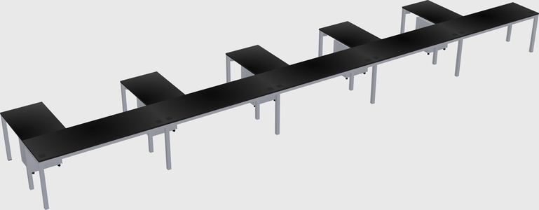 L-shaped desk