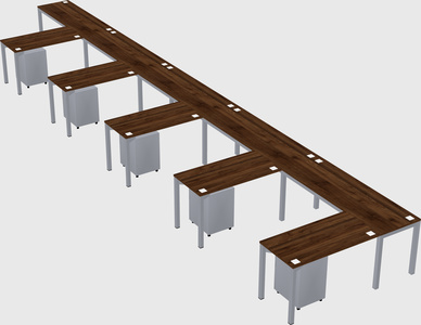 L-shaped desk
