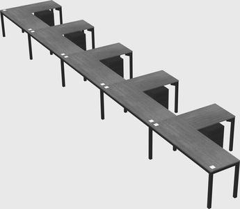 L-shaped desk