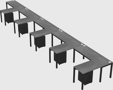 L-shaped desk