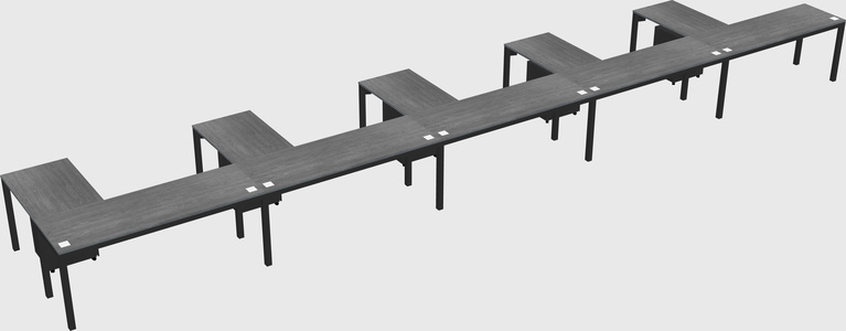 L-shaped desk