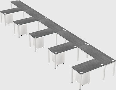 L-shaped desk