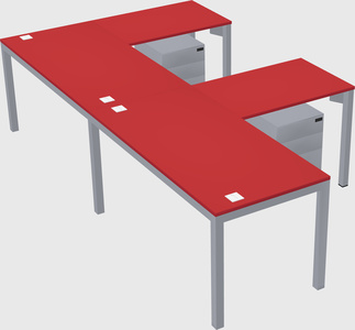 L-shaped desk