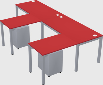 L-shaped desk