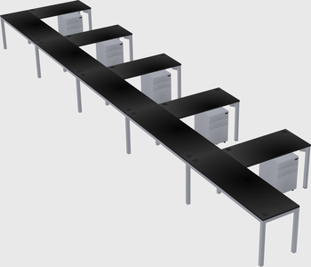 L-shaped desk