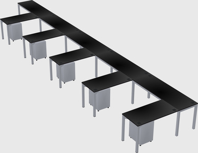 L-shaped desk