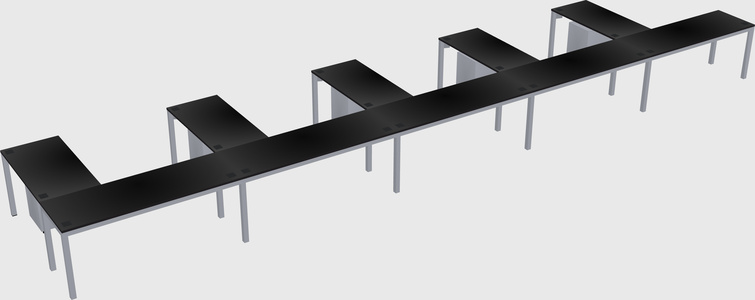 L-shaped desk