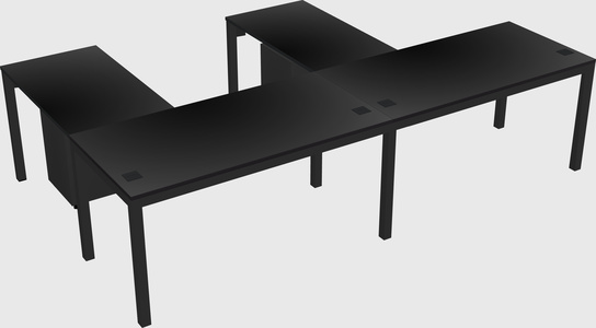 L-shaped desk